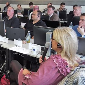 Simultaneous interpreting at TRUMPF Subsidiary Training