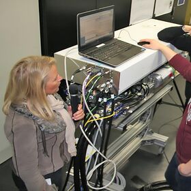 Interpreting during technical training at TRUMPF Training Center